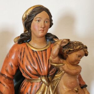 Figur,Holzfigur,Schnitzfigur „Maria Immaculata mit Jesuskind“ Barockstil.Ca 65cm