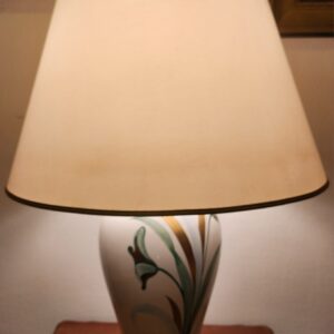 Vintage Tischlampe Manifattura Artistica Le Italien Porzellan Tischlampe XL89cm!
