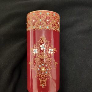 Vase Boch Freres Keramis Selten Rot Limitiert