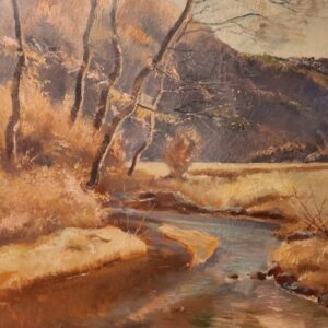 Ölgemälde,Öl,Leinwand,Signiert Paul Johann Walch,Lanschaft,Groß Gerahmt