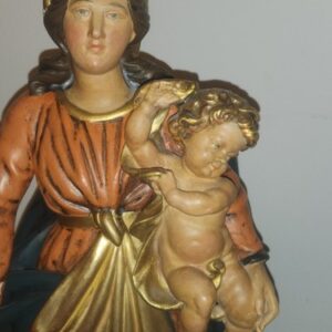 Figur,Holzfigur,Schnitzfigur „Maria Immaculata mit Jesuskind“ Barockstil.Ca 65cm